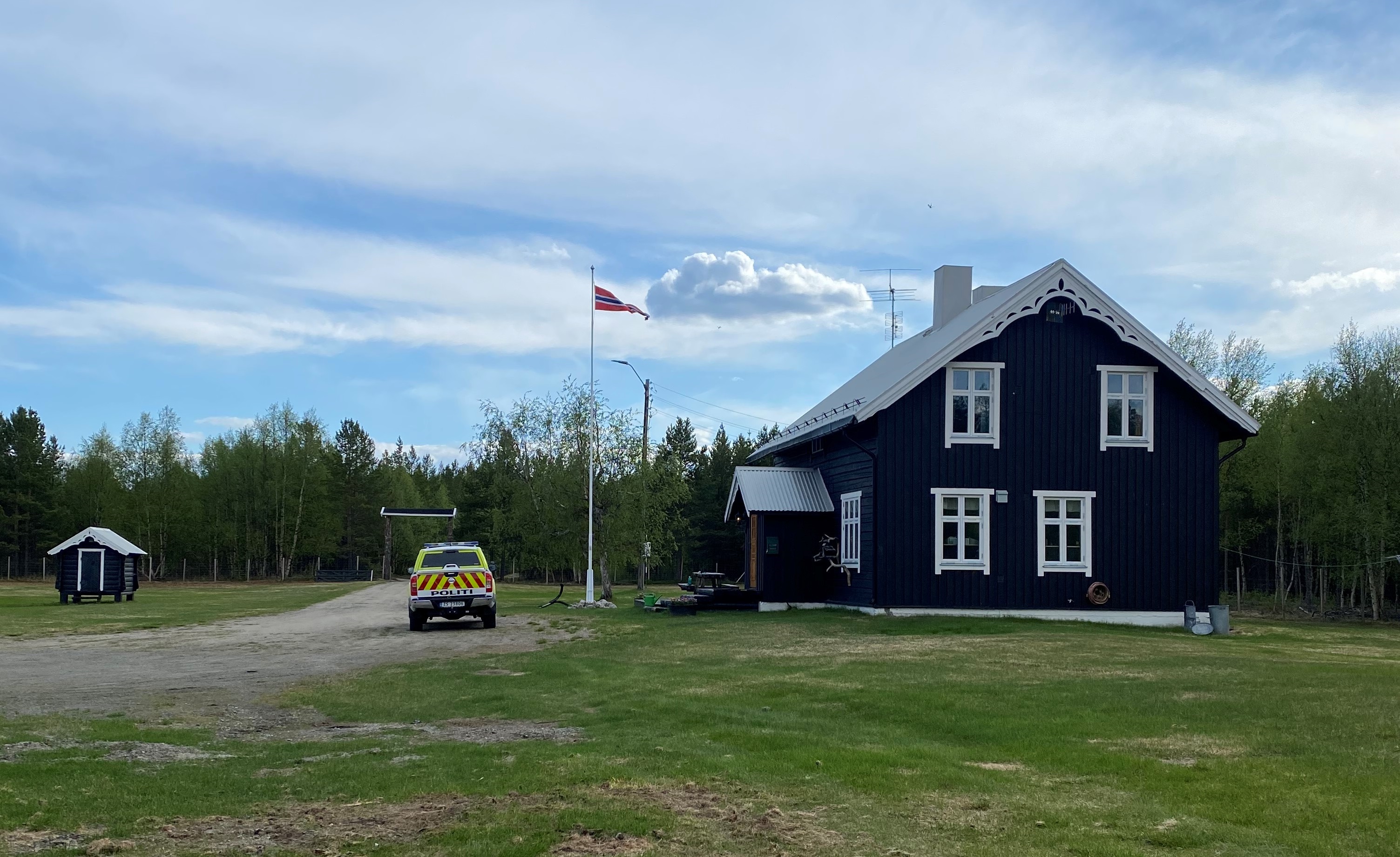 Nyrud hovedhuset fra siden