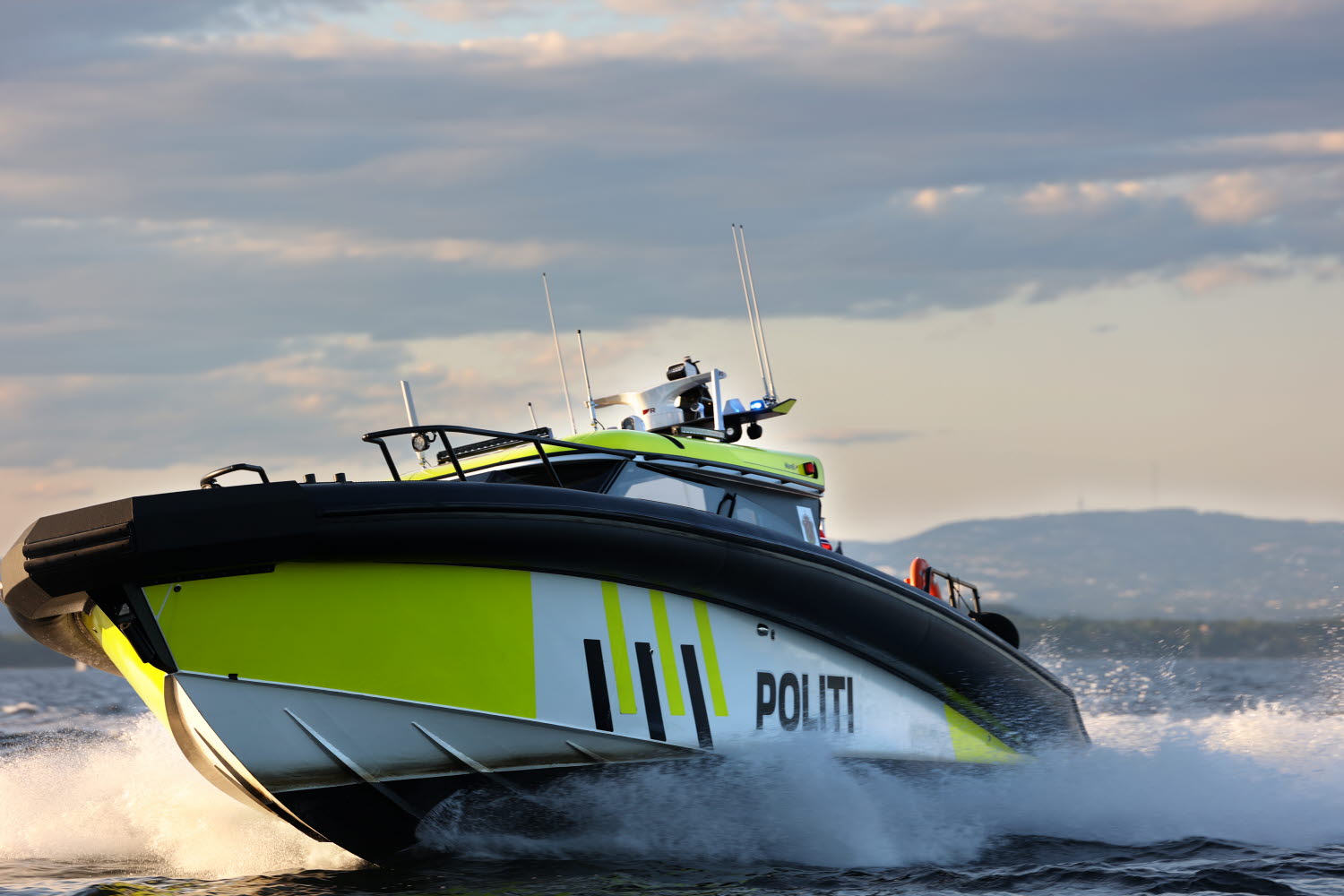 Police boat in the Oslo fjord.