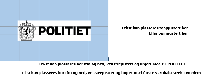 Plassering av elementer ift. logo